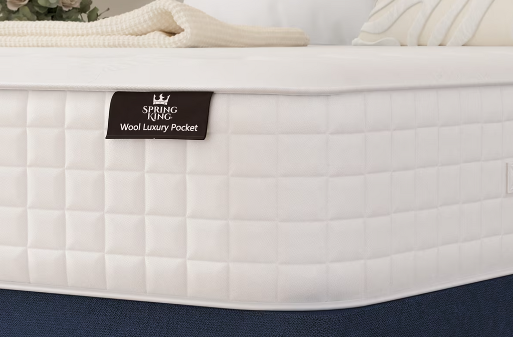 Spring King Wool Luxury Pocket Mattress-KING